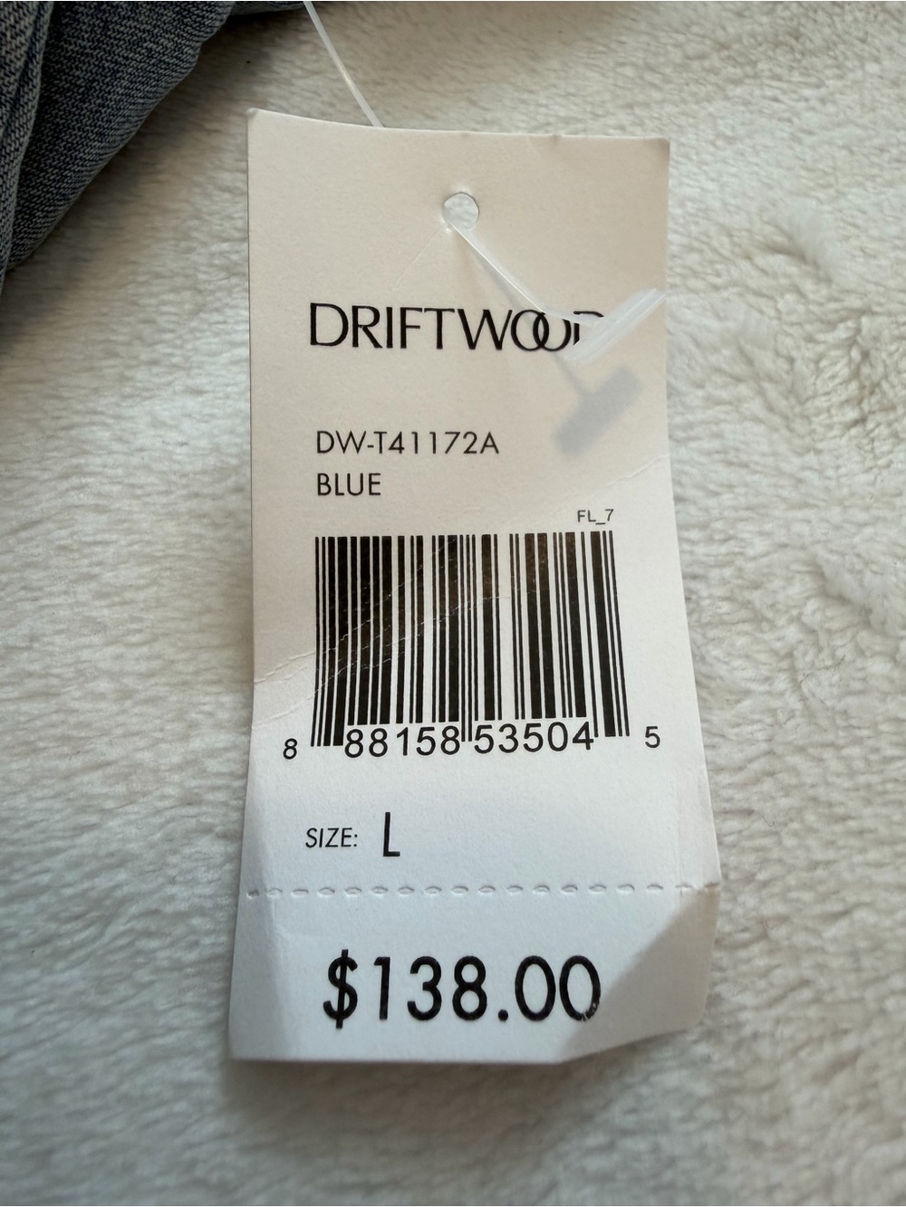 NWT Driftwood Ruffled Denim Chambray Lyocell Eyelet Button Up Western Shirt - Picture 7 of 10